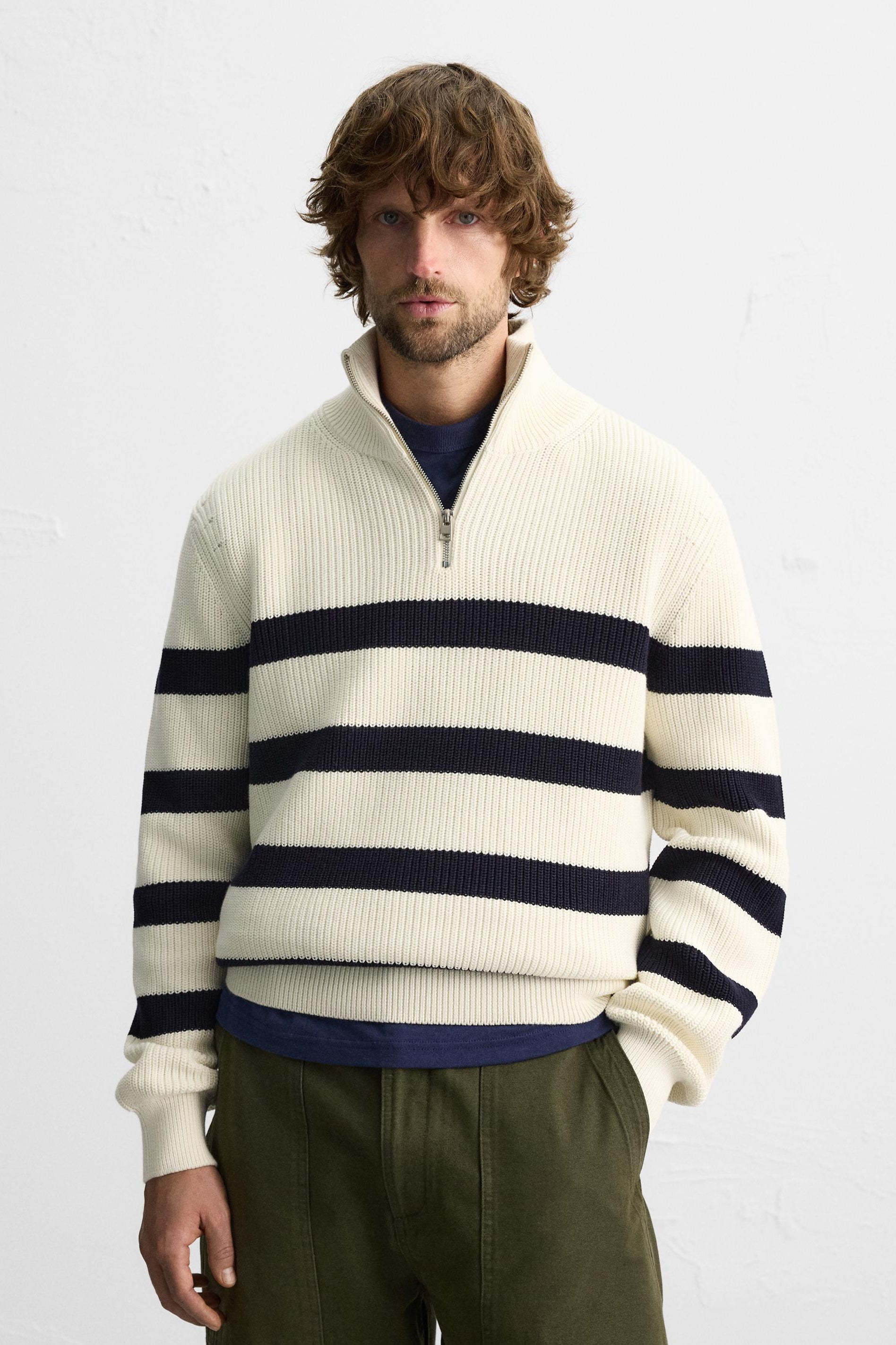 Basic Quarter~Zip Sweater