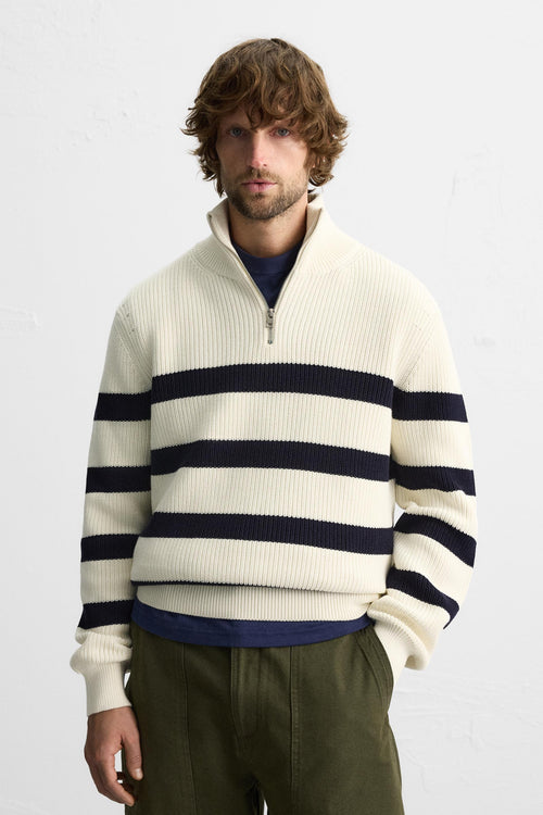 Basic Quarter~Zip Sweater