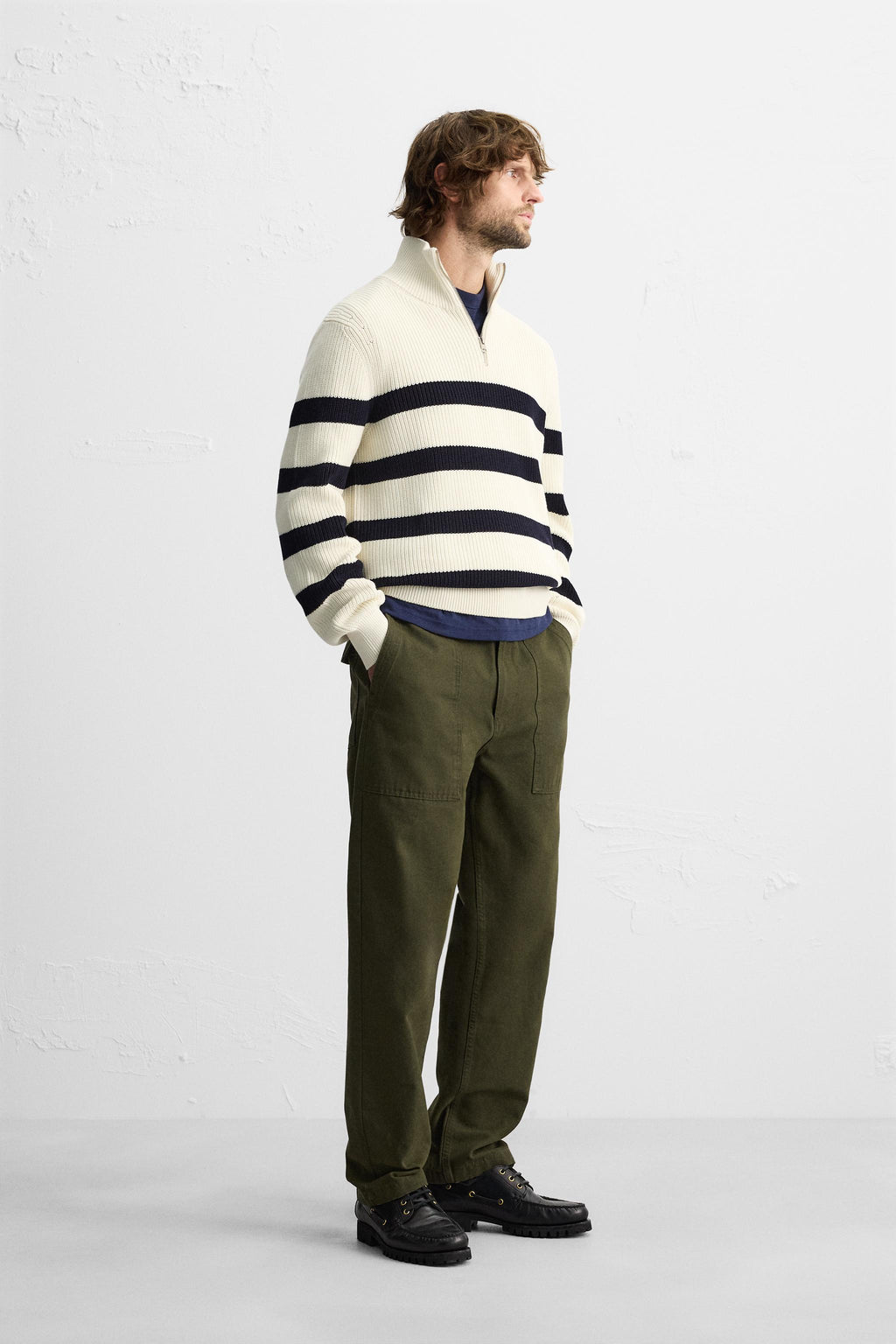 Basic Quarter~Zip Sweater