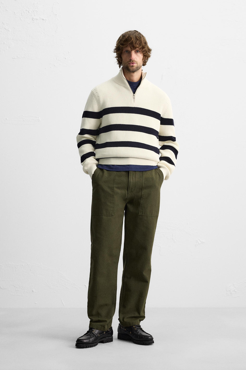 Basic Quarter~Zip Sweater