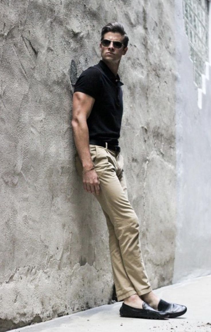 BLACK POLO-BEIGE COMBO