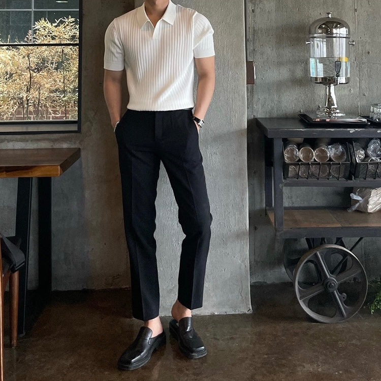 WHITE POLO-BLACK COMBO