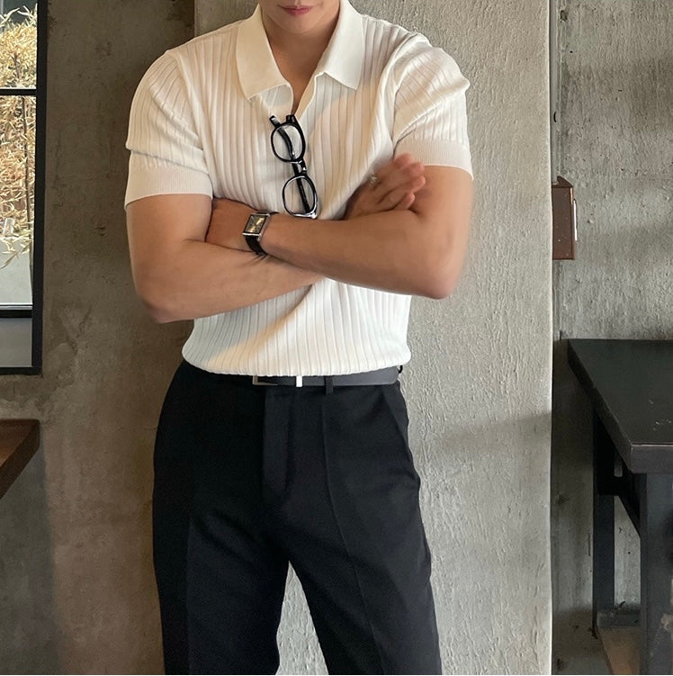 WHITE POLO-BLACK COMBO