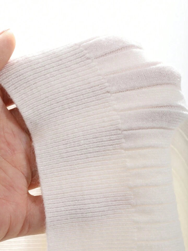 STRIPED WHITE POLO T-SHIRT