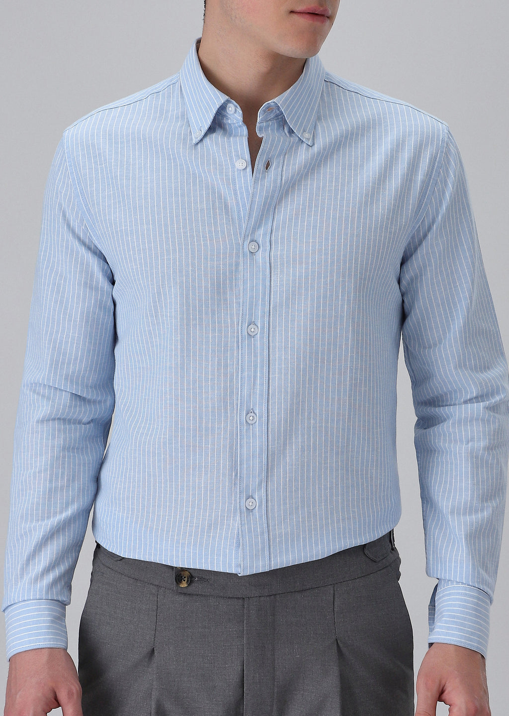 LIGHT BLUE STRIPE SHIRT