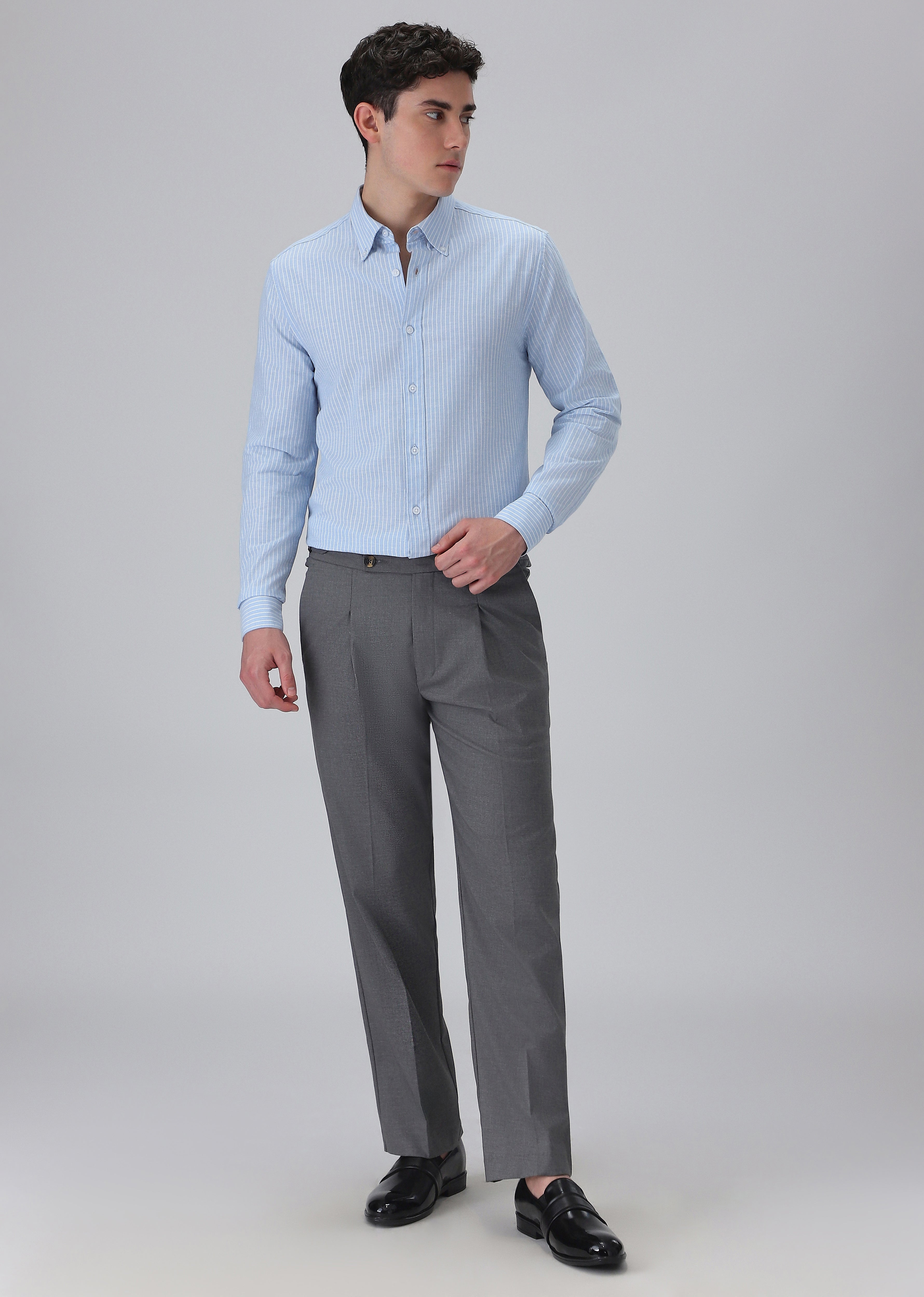 LIGHT BLUE STRIPE SHIRT