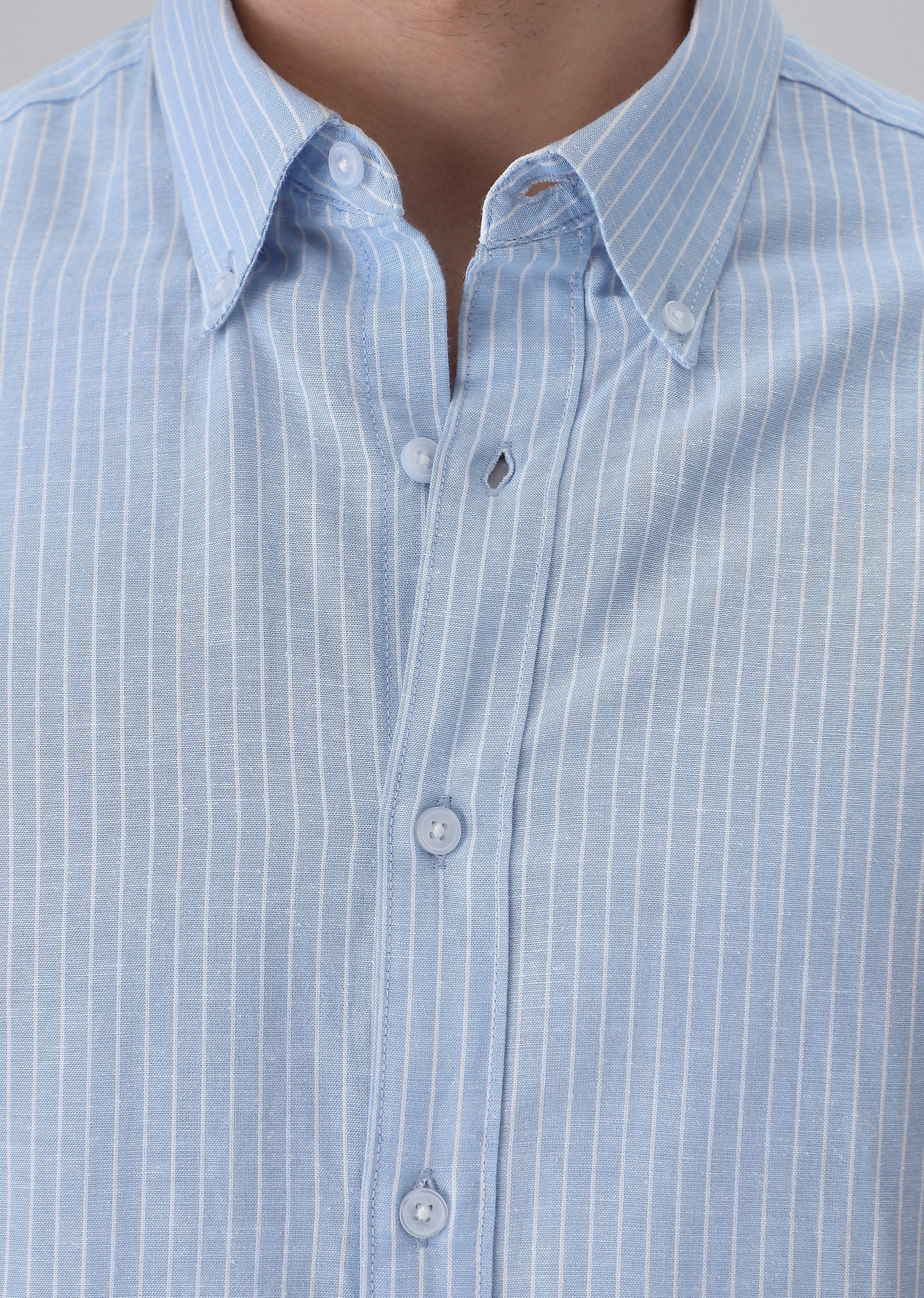 LIGHT BLUE STRIPE SHIRT