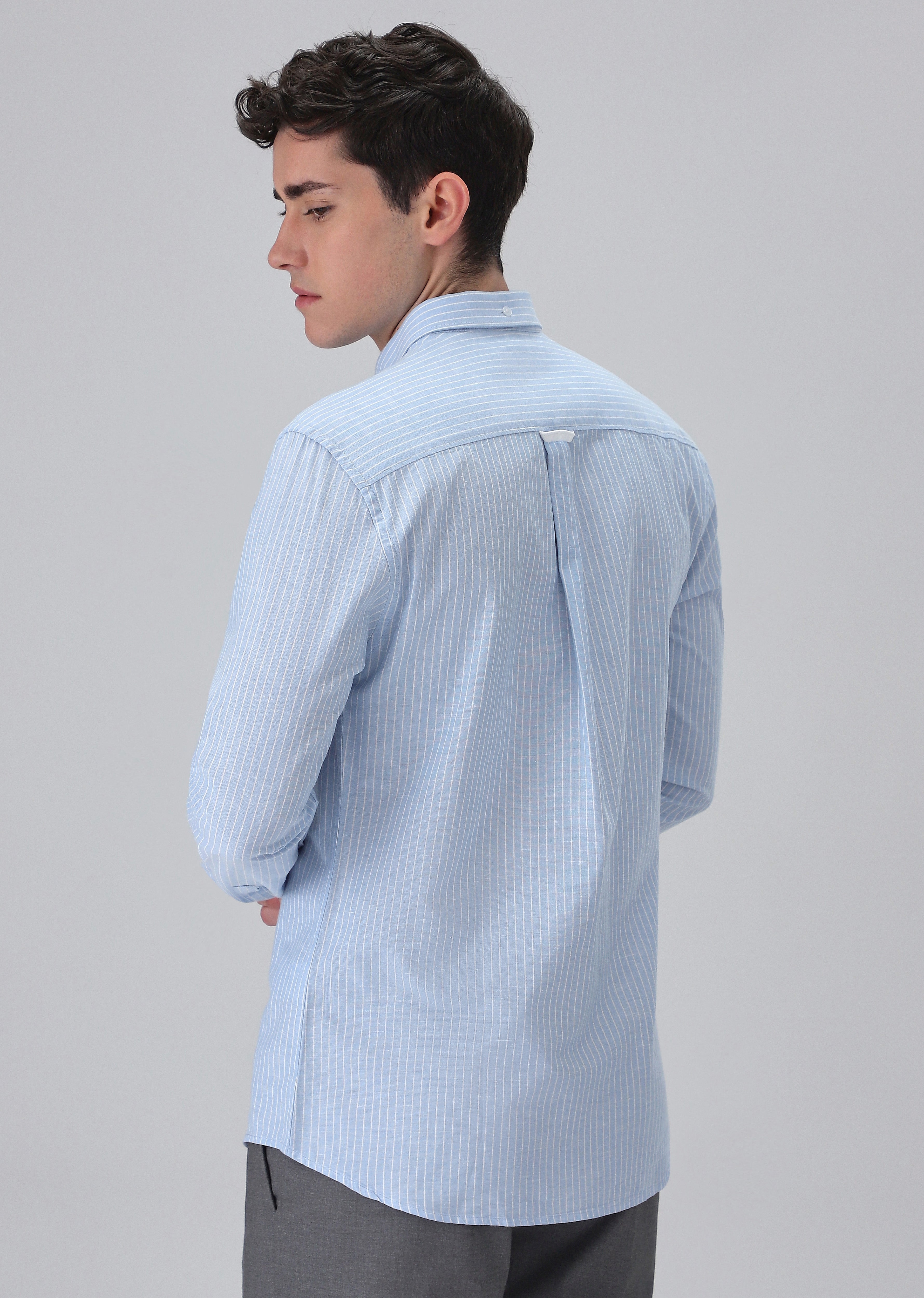 LIGHT BLUE STRIPE SHIRT