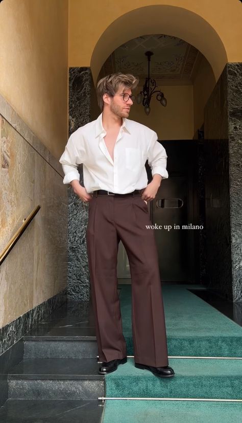 WHITE LINEN-BROWN COMBO