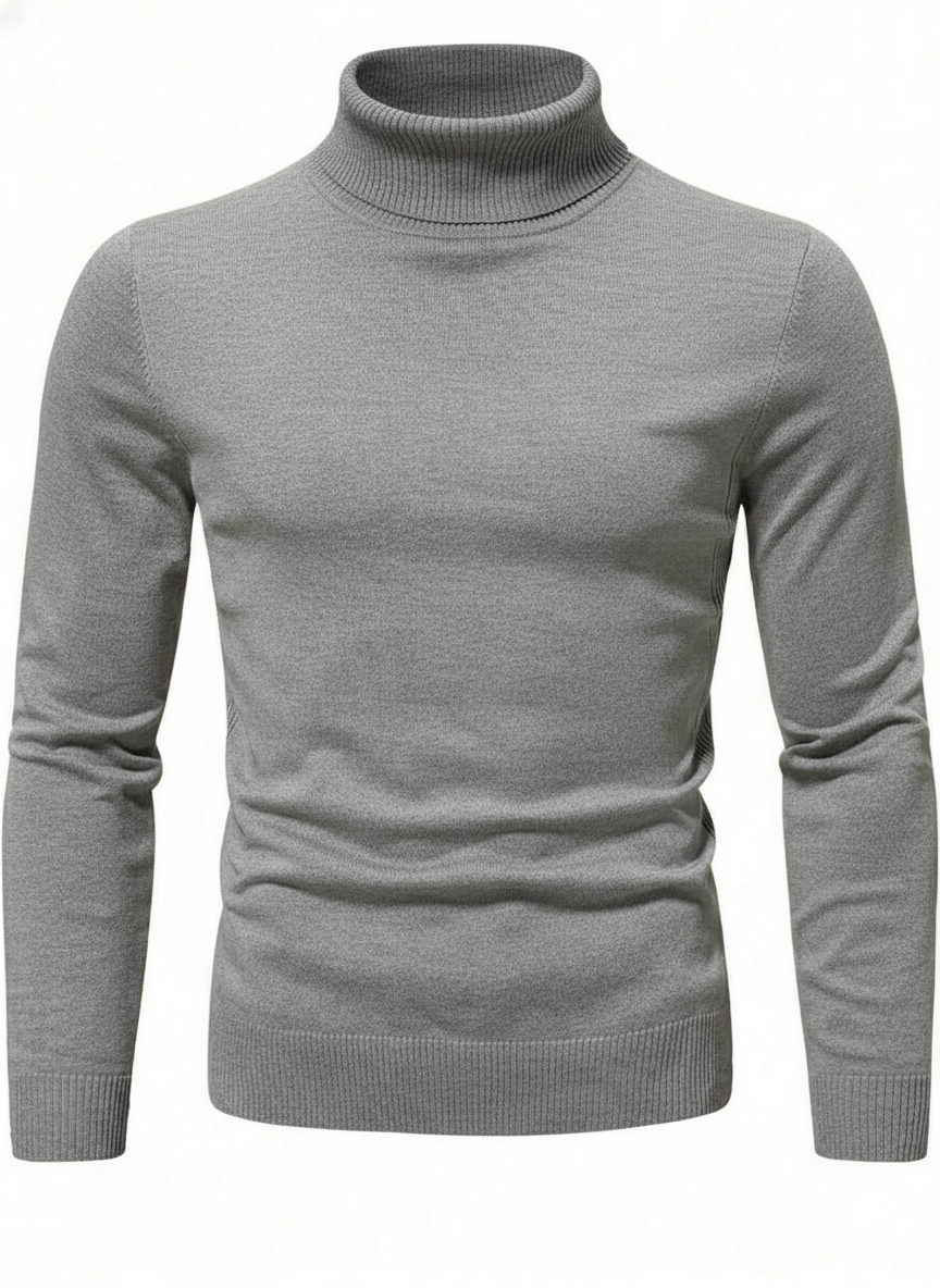 Grey Turtle Neck Sweater