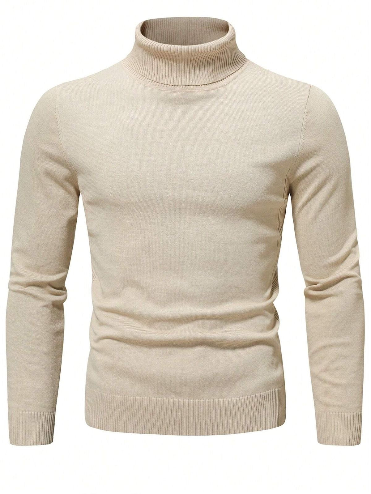 Beige Turtle Neck Sweater