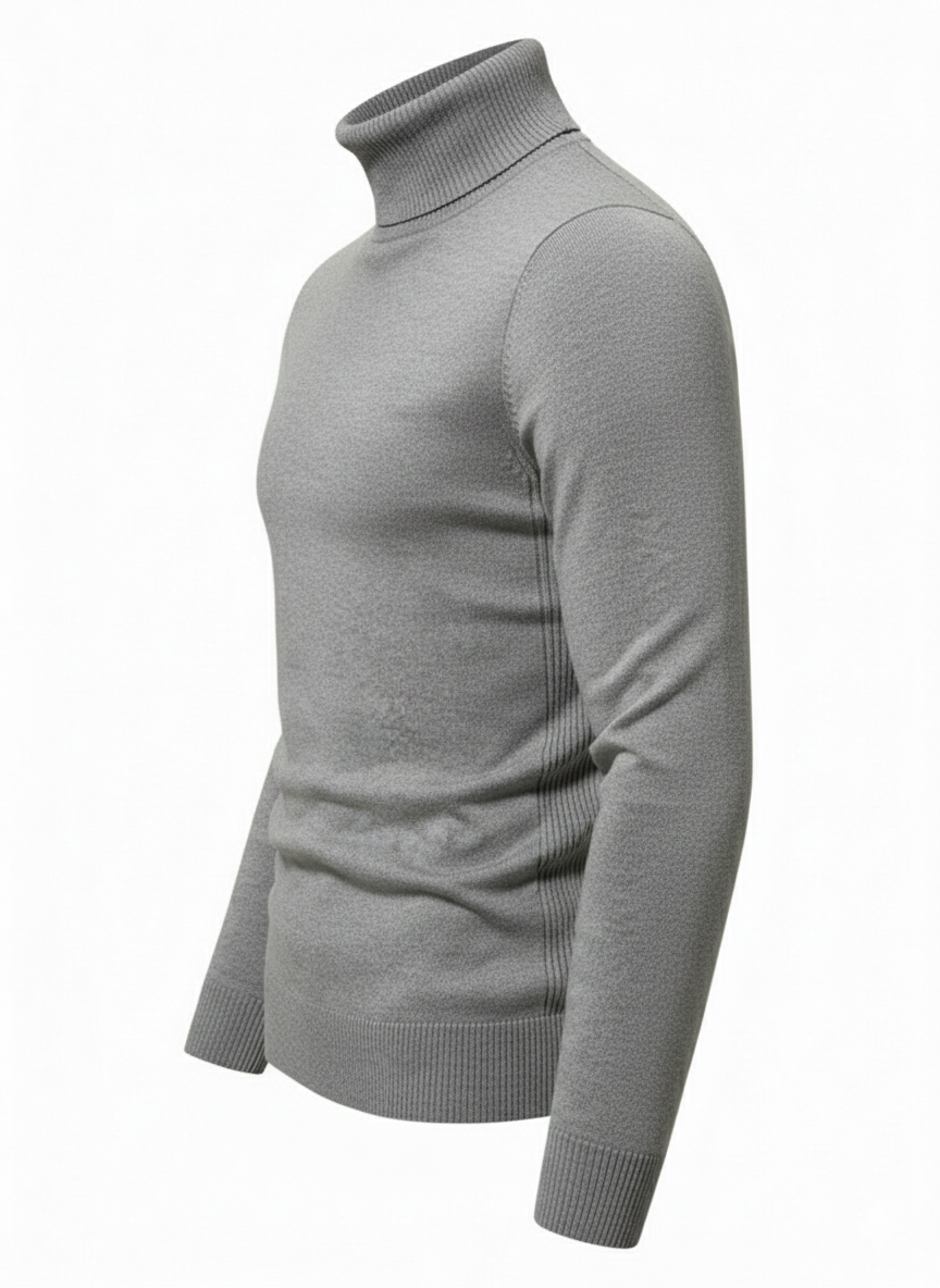 Grey Turtle Neck Sweater