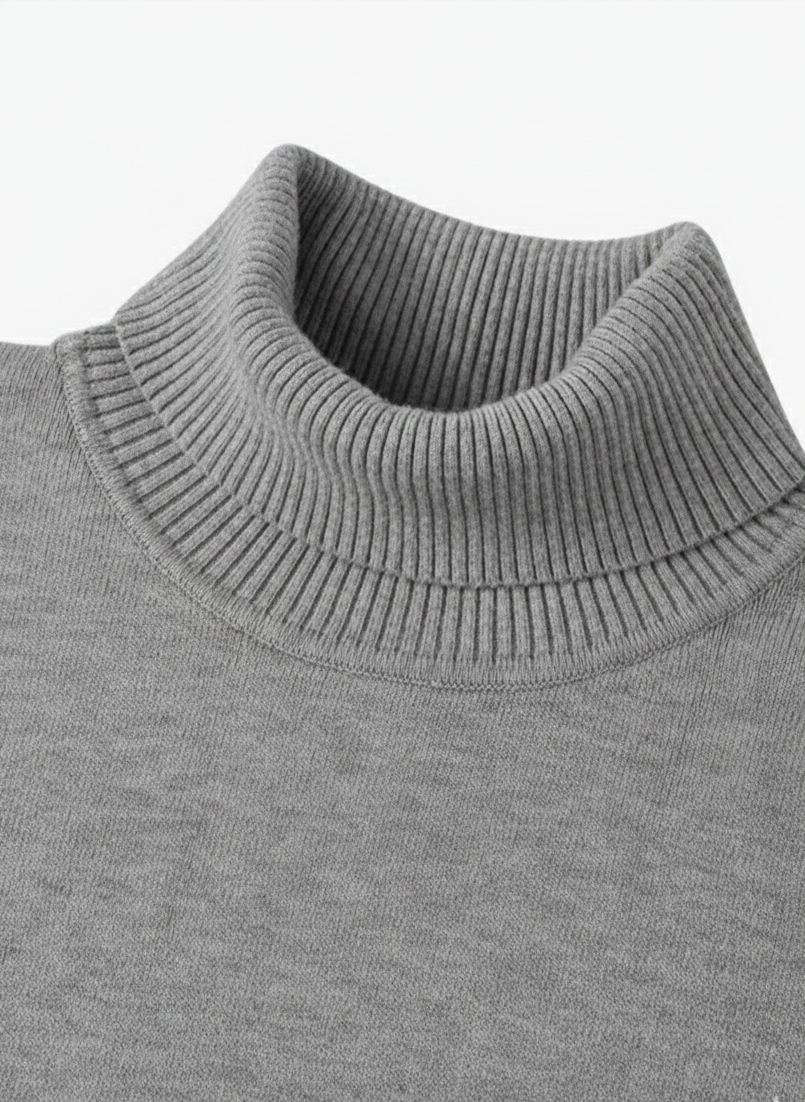 Grey Turtle Neck Sweater
