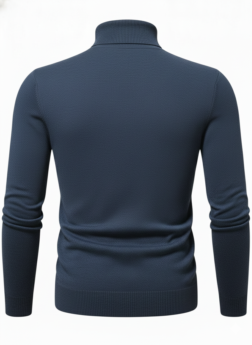 Navy Blue Turtle Neck Sweater