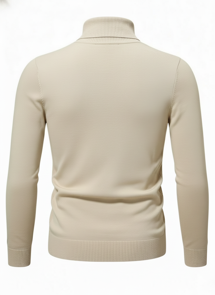 Beige Turtle Neck Sweater