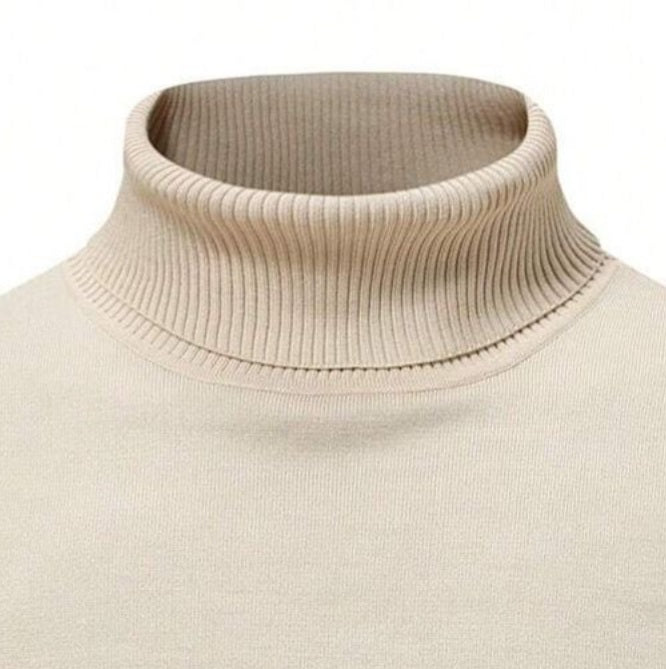 Beige Turtle Neck Sweater