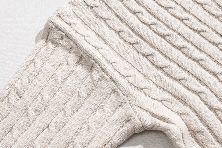 Cable Knit Quarter-Zip Sweater